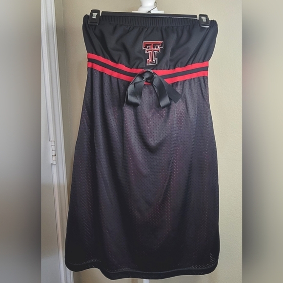 Girlie Game Gear Texas Tech Colors, Girls Strapless Dress, Size Small - Picture 1 of 12